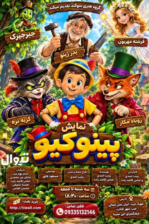 عکس نمایش پینوکیو
