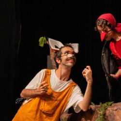 نمایش شش جوجه کلاغ و یک روباه | عکس