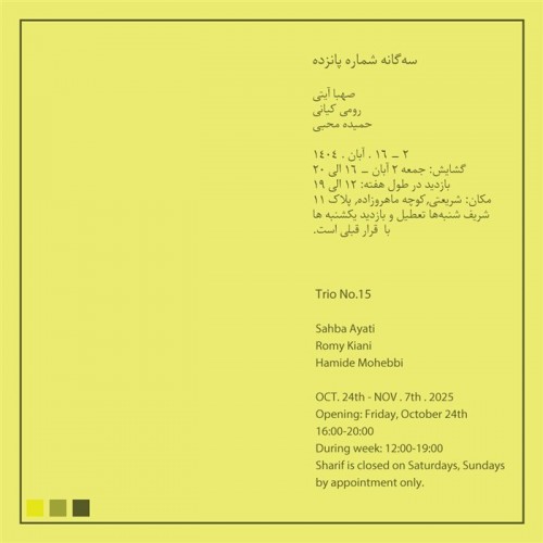 عکس نمایشگاه سه‌‌گانه/شماره پانزده