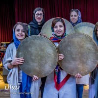 کنسرت دف نوازان نوای شورانگیز به همراهی گروه همنوازان سایه | گزارش تصویری تیوال از تمرین گروه دف‌نوازان شورانگیز، سری دوم / عکاس: سارا ثقفی | عکس