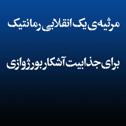 عکس مستند مرثیه ی یک انقلابی رومانتیک برای جذابیت آشکار بورژوازی