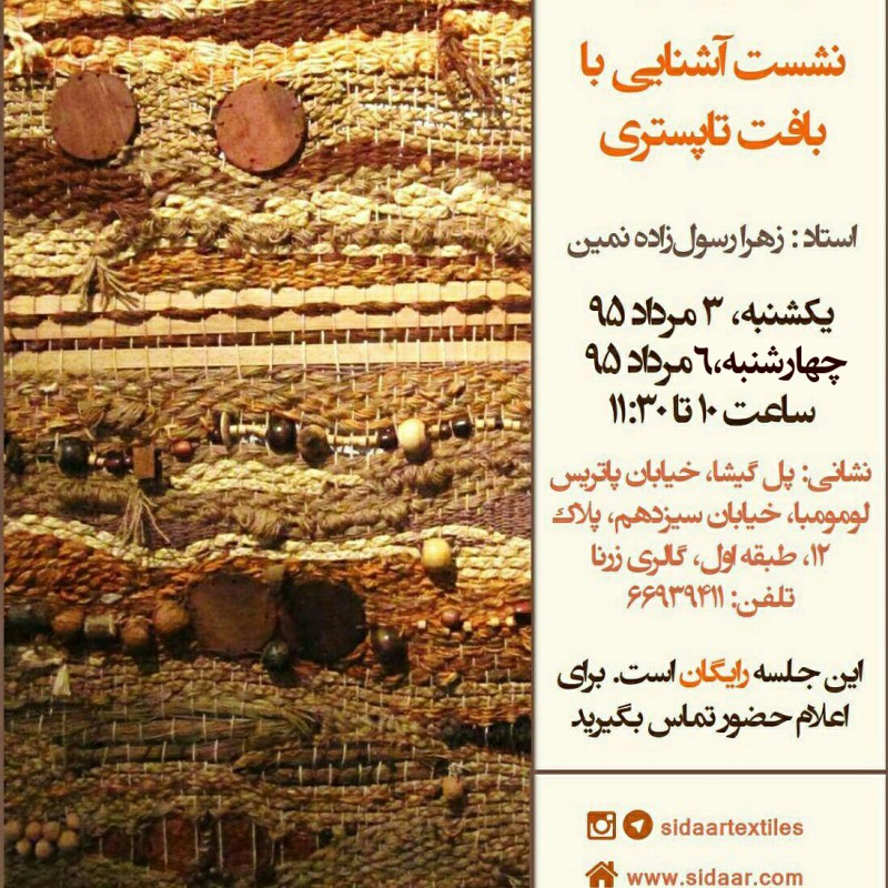 نخستین نشست معرفی و شناخت هنر «تاپستری» | عکس