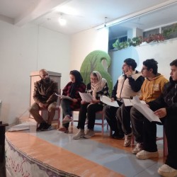 نمایشنامه‌خوانی کچل کفتر باز | عکس