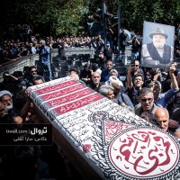 گزارش تصویری تیوال از مراسم تشییع پیکر زنده یاد اکبر عبدی / عکاس: سارا ثقفی | عکس
