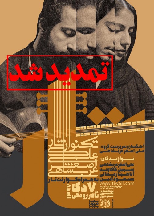 عکس کنسرت تکنوازی تار علی اصغر عربشاهی به همراه کوارتت تار