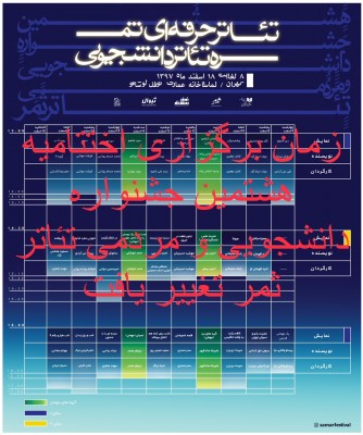 جشنواره دانشجویی و مردمی تیاتر «ثمر» دوره هشتم | زمان برگزاری اختتامیه هشتمین جشنواره دانشجویی و مردمی تئاتر ثمر تغییر یافت | عکس