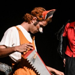 نمایش شش جوجه کلاغ و یک روباه | عکس