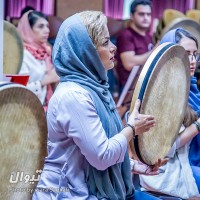 کنسرت دف نوازان نوای شورانگیز به همراهی گروه همنوازان سایه | گزارش تصویری تیوال از تمرین گروه دف‌نوازان شورانگیز، سری دوم / عکاس: سارا ثقفی | عکس