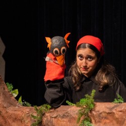 نمایش شش جوجه کلاغ و یک روباه | عکس