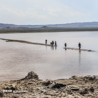 احیای دریاچه حوض سلطان | عکس