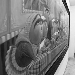 نمایشگاه یک کاریکاتوریست در حرمسرای ناصرالدین شاه | عکس