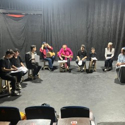 نمایشنامه‌خوانی لوطیان مرد رند | عکس