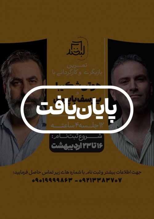 عکس کارگاه تمرین بازیگری و کارگردانی با هوتن شکیبا و یوسف باپیری