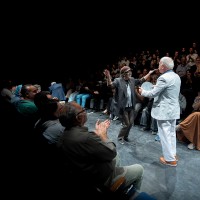 نمایش شب | نخستین اجرای نمایش «شب» در تماشاخانه ایرانشهر روی صحنه رفت | عکس