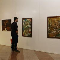 نمایشگاه خیریه نقاشی های «صبا صالحی» در گالری غربی «برج میلاد» افتتاح شد | عکس