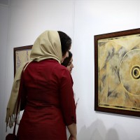 نمایشگاه خیریه نقاشی های «صبا صالحی» در گالری غربی «برج میلاد» افتتاح شد | عکس