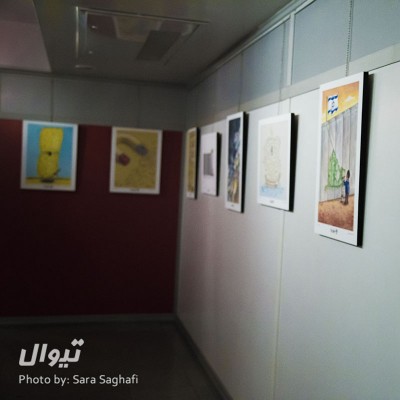 گزارش تصویری تیوال از نمایشگاه کاریکاتور نهمین جشنواره طنز سوره / عکاس: سارا ثقفی | عکس